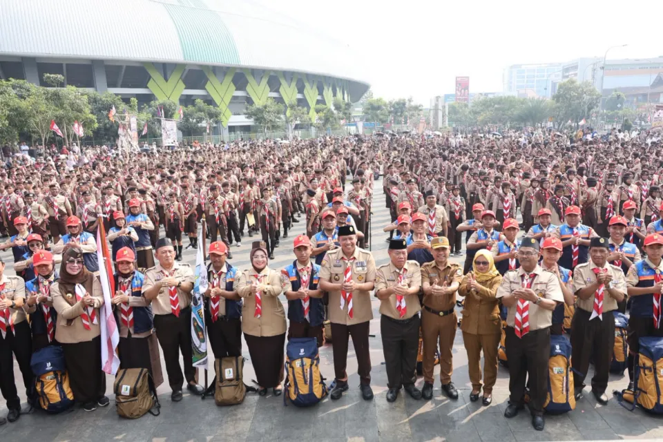Jelang Jambore Nasional XII, 1.300 Pramuka Garuda Kota Bekasi Dikukuhkan, Tri Adhianto Dorong Generasi Mandiri
