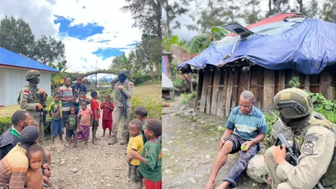 Patroli Humanis Ops Damai Cartenz di Sinak Perkuat Kedekatan Aparat dan Warga Papua