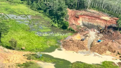 Terbongkar! Tambang Emas Ilegal di Way Kanan Raup Rp2,8 Miliar per Hari, Polda Lampung Tetapkan 14 Tersangka