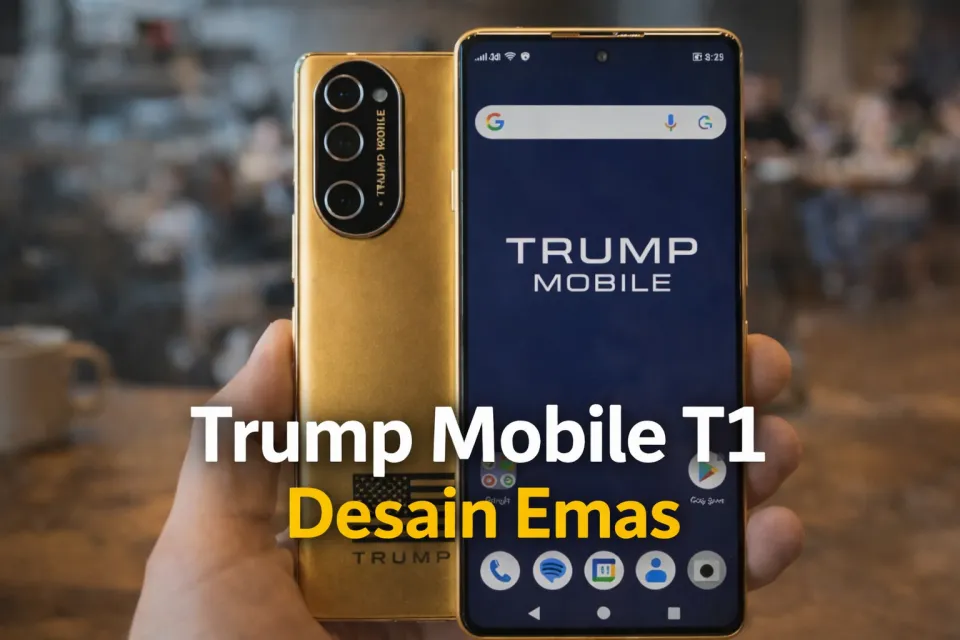 Trump Mobile T1 Bocor Total! Desain Emas Nyentrik, Spek Gahar, Tapi Harga Bikin Debat