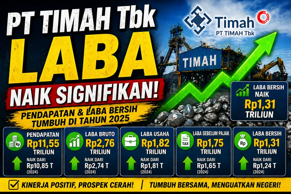 Update Kinerja PT Timah Tbk Meningkat, Pendapatan dan Laba 2025 Terungkap di Tengah Dinamika Harga Komoditas