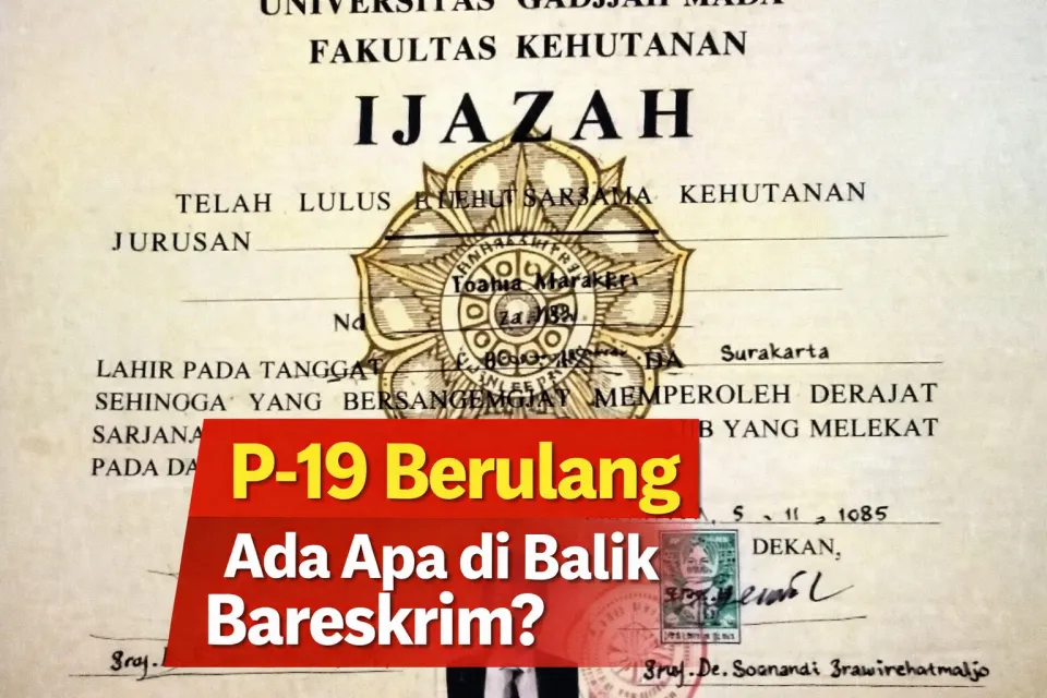 Labirin Hukum Ijazah Jokowi Kian Dalam: P-19 Berulang, Publik Bertanya Ada Apa di Balik Bareskrim