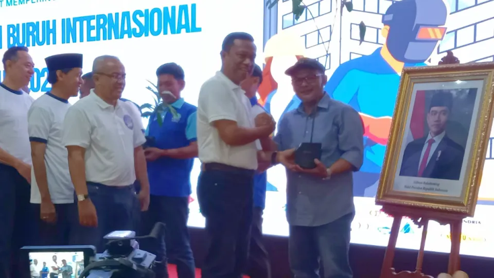 May Day 2026 di Monas, SPPTJ Suarakan Kesejahteraan Pekerja TransJakarta 