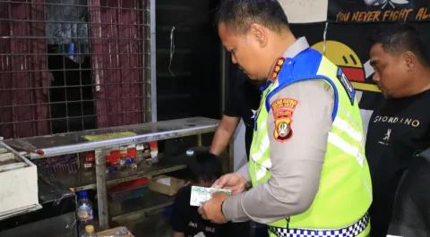 Polres Metro Bekasi Kota Gelar Patroli Cipkon Skala Besar, Pengedar Obat Terlarang Diciduk