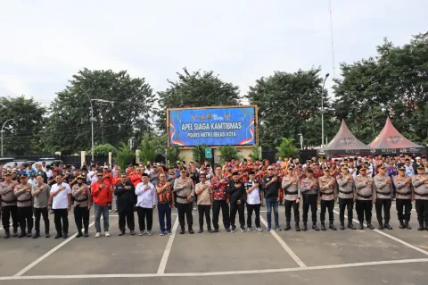Apel Siaga Kamtibmas Bekasi Saat Ramadan, Polri dan 68 Elemen Masyarakat Perkuat Keamanan Kota