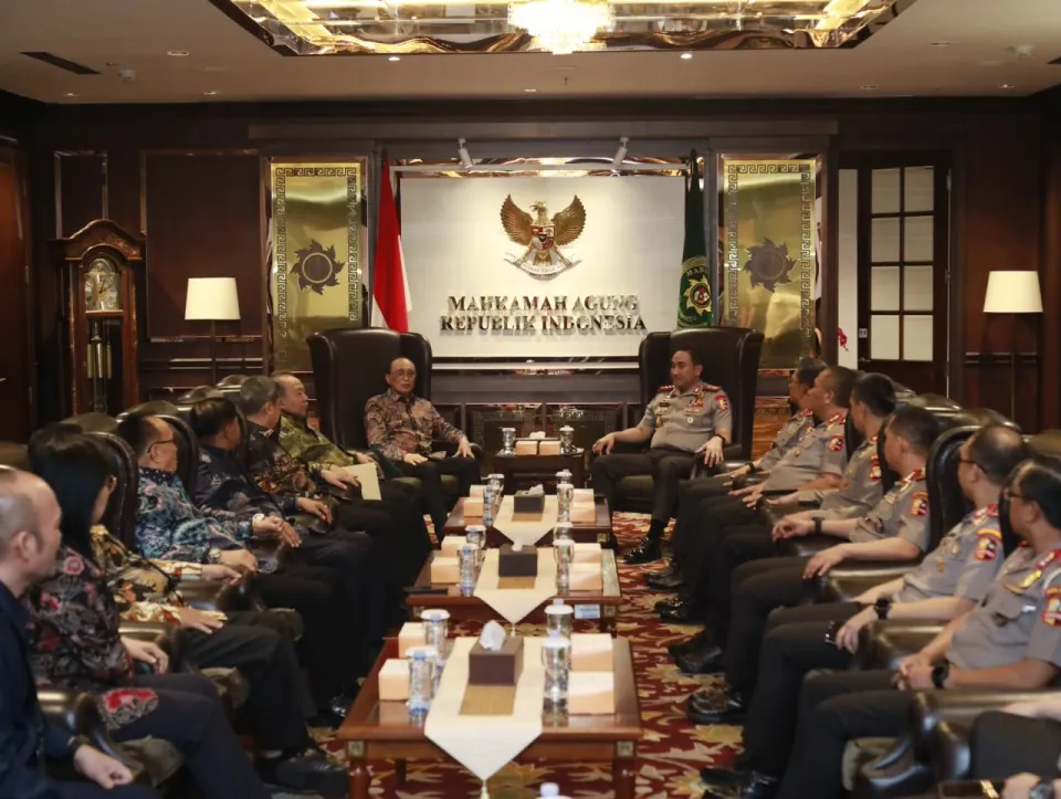 Kapolri Suyudi Ario Seto Kunjungi MA, Perkuat Kolaborasi Penegakan Hukum Hari Ini