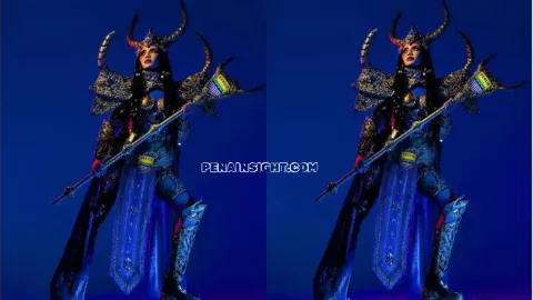 Hira Riva Fauzi Viral di Puteri Indonesia 2026, Kostum Golden Vanguard Persib Bandung Curi Perhatian