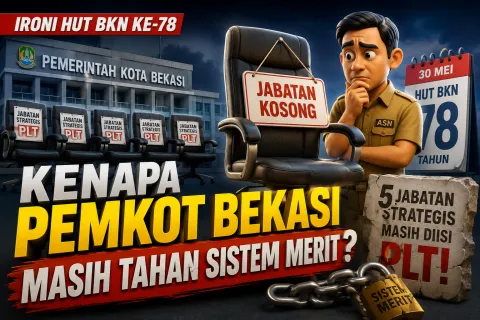 Ironi HUT BKN ke-78, Pemkot Bekasi Abaikan Sistem Merit Saat 5 Jabatan Strategis Kosong