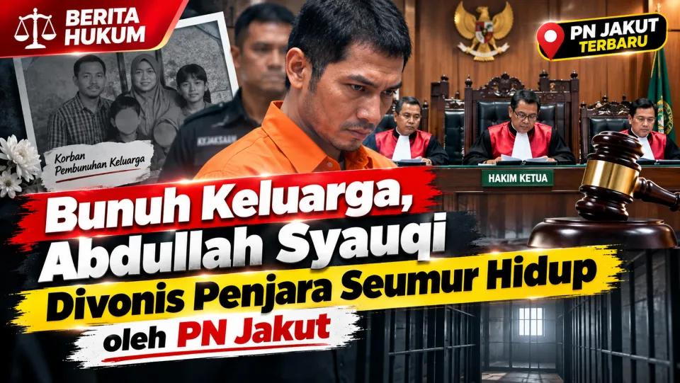 Bunuh Keluarga, Abdullah Syauqi Divonis Penjara Seumur Hidup oleh PN Jakut Terbaru