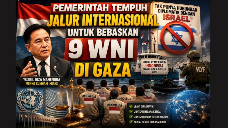 Terbaru Pemerintah Tempuh Jalur Internasional untuk Bebaskan 9 WNI di Gaza, Tak Punya Hubungan Diplomatik dengan Israel