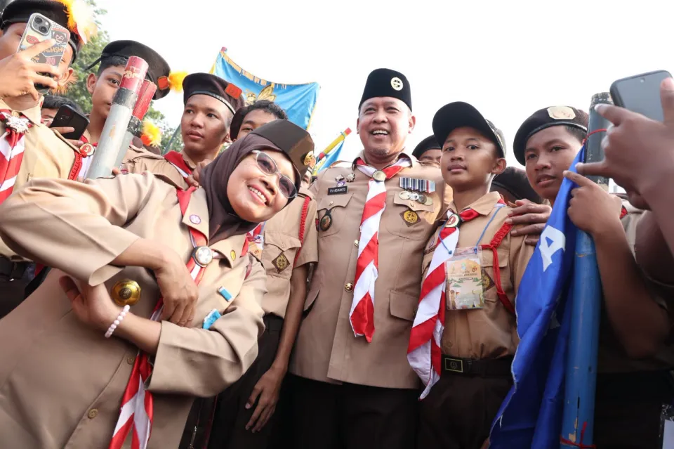 Hari Pramuka ke-65, Tri Adhianto Dorong Generasi Muda Bekasi Mandiri dan Berkarakter