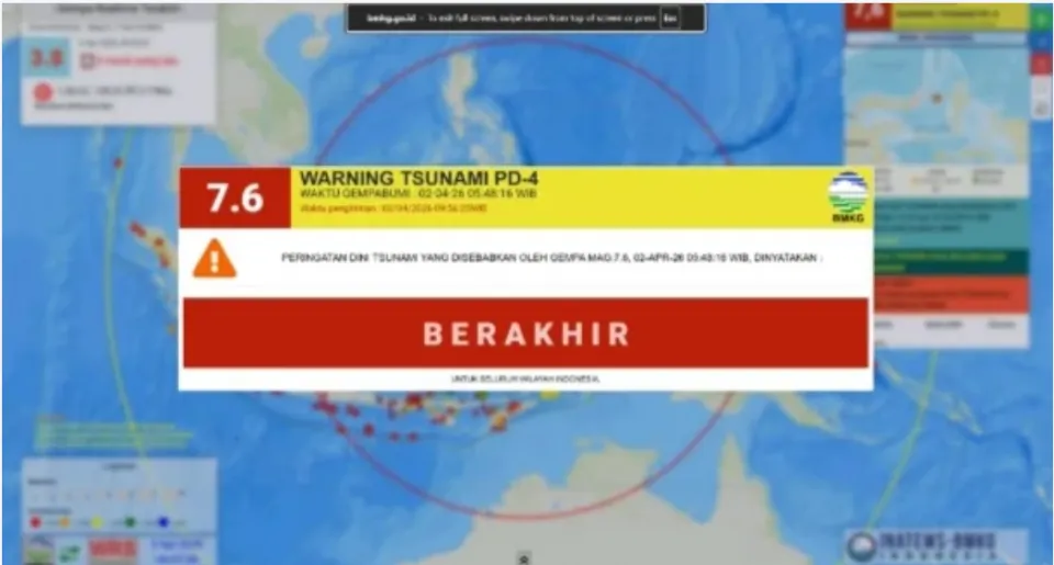 Terungkap Hari Ini: Gempa M 7,6 Guncang Maluku Utara–Sulawesi Utara, Kronologi, Fakta Kerusakan hingga Ancaman Tsunami Dibongkar