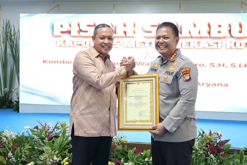 Pisah Sambut Kapolres Metro Bekasi Kota, Wali Kota Bekasi Apresiasi Pengabdian dan Sambut Kepemimpinan Baru