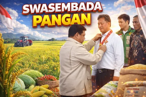 Prabowo Ganjar Bintang Jasa Utama ke Andi Amran Sulaiman, Bukti Nyata Swasembada Pangan Bukan Sekadar Janji
