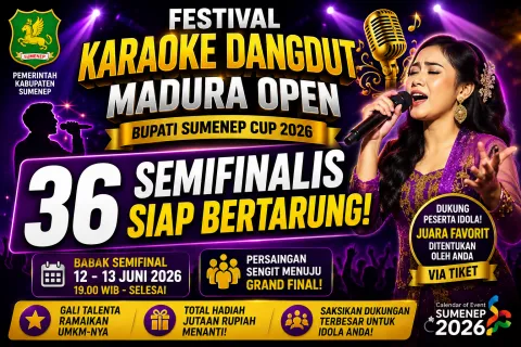 Resmi! 36 Semifinalis Terbaik Lolos, Persaingan Dangdut Madura Open 2026 Kian Sengit
