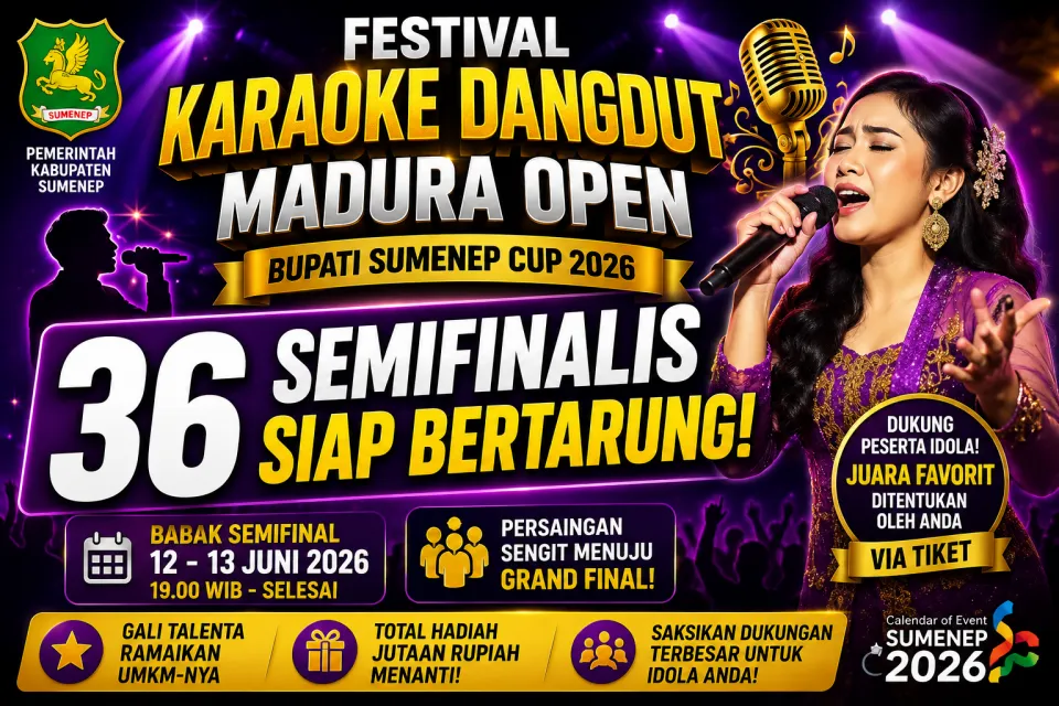 Resmi! 36 Semifinalis Terbaik Lolos, Persaingan Dangdut Madura Open 2026 Kian Sengit