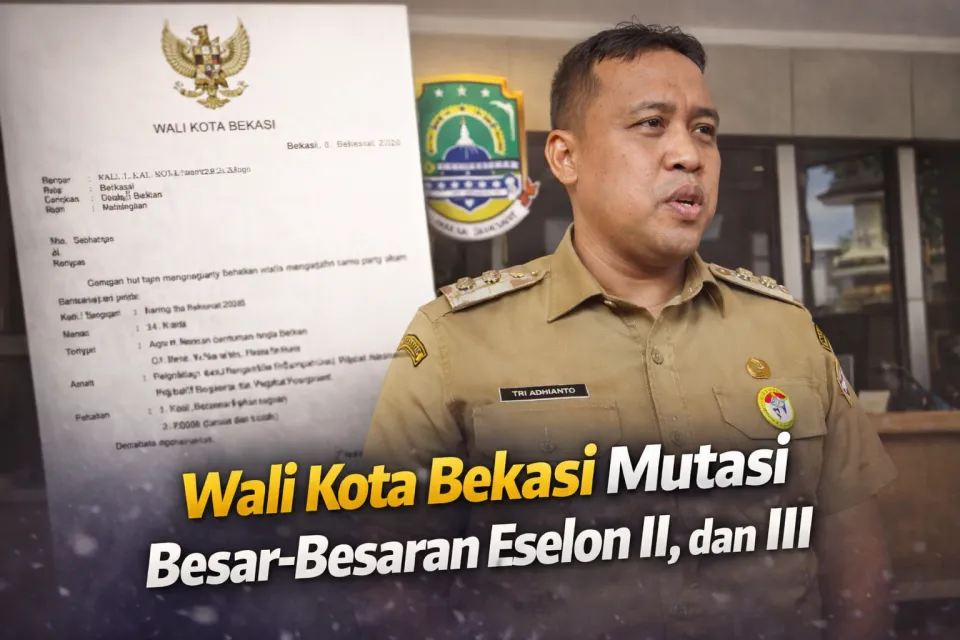 Jumat Keramat Mendadak Tegang! Wali Kota Bekasi Rombak Eselon II–IV, Ratusan Jabatan Bergeser