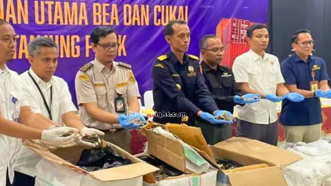 Bea Cukai Tanjung Priok Gagalkan Penyelundupan 3 Ton Sisik Trenggiling Senilai Rp183 Miliar ke Kamboja