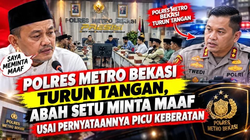 Polres Metro Bekasi Turun Tangan, Abah Setu Minta Maaf Usai Pernyataannya Picu Keberatan