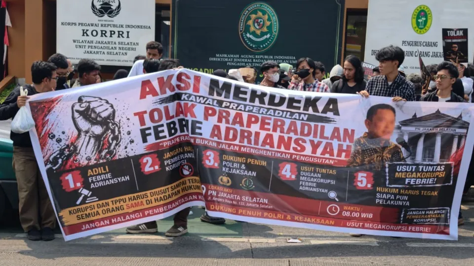 Hari Ini Massa Gelar Aksi di PN Jaksel, Minta Hakim Tolak Praperadilan Febrie Adriansyah