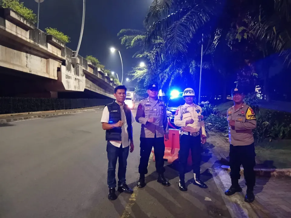 Polsek Medansatria Gelar Patroli Malam Akhir Pekan, Polisi Sisir Titik Rawan Cegah Kejahatan Jalanan