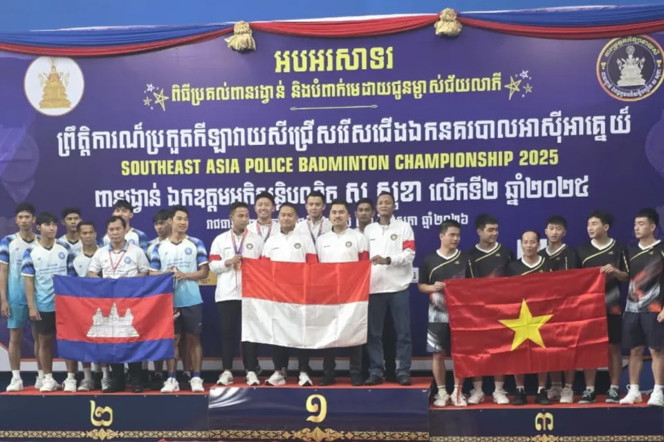 Terbaru Tim Bulutangkis Polri Juara Umum SEA Police Badminton Championship 2026, Borong 4 Emas dan 2 Perak di Kamboja