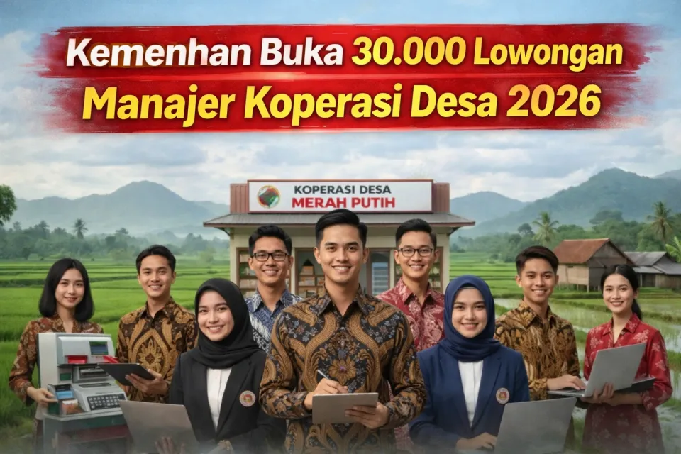BURUAN DAFTAR! Kemenhan Buka 30.000 Lowongan Manajer Koperasi Desa 2026, Peluang Emas Fresh Graduate Bangkitkan Ekonomi RI