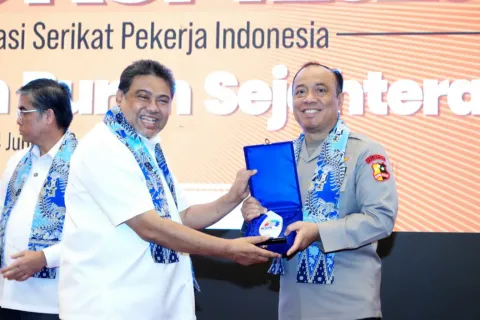 Terbaru Rakernas KSPI 2026, Wakapolri Komitmen Lindungi Hak Buruh dan Jaga Hubungan Industrial Harmonis