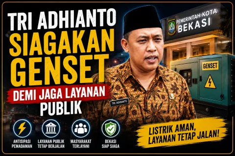 Listrik Padam di Bekasi, Wali Kota Turun Tangan! Tri Adhianto Siagakan Genset demi Jaga Layanan Publik