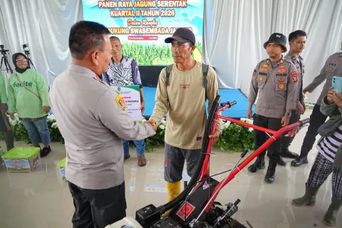 Polda Kaltim Panen Raya Jagung 368 Ton, Dukung Program Ketahanan Pangan Nasional 