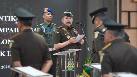 Resmi! ST Burhanuddin Lantik Sutikno Jadi Kajati Jabar, Pesan Tegas Penegakan Humanis