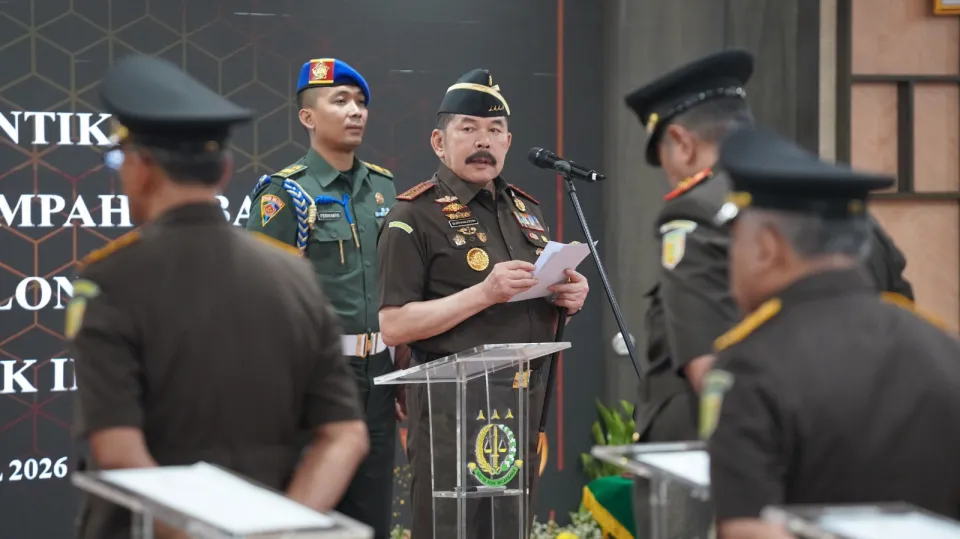 Resmi! ST Burhanuddin Lantik Sutikno Jadi Kajati Jabar, Pesan Tegas Penegakan Humanis