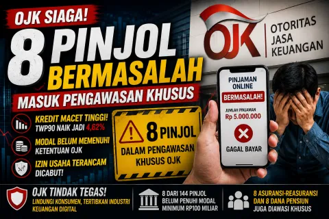 OJK Ungkap 8 Pinjol Bermasalah Masuk Pengawasan Khusus, Kredit Macet Naik dan Ancaman Pencabutan Izin
