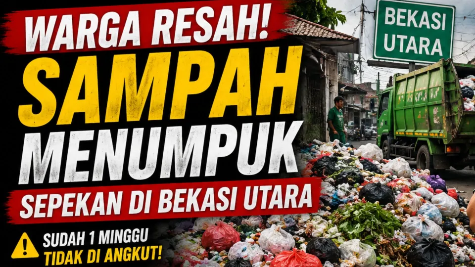 Hari Ini Sampah Menumpuk Sepekan di Bekasi Utara, Warga Resah dan Desak Pemkot Bertindak Cepat