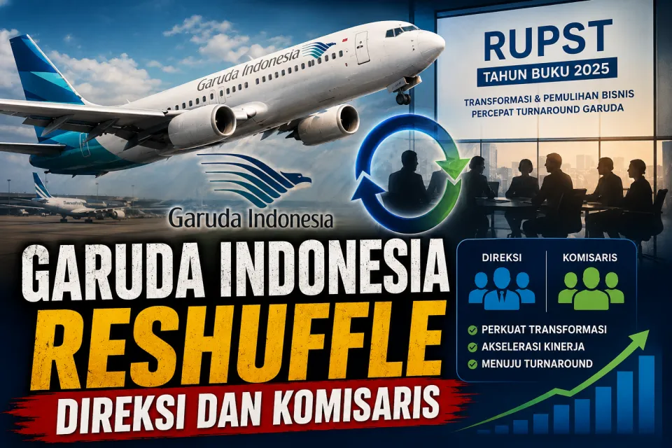 Garuda Indonesia Reshuffle Direksi dan Komisaris, Glenny Kairupan Siapkan Akselerasi Turnaround GIAA