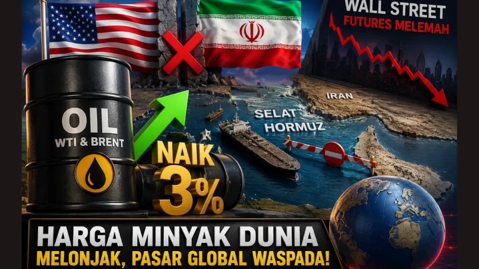 Terbaru Harga Minyak Dunia Melonjak 3 Persen, Konflik AS-Iran dan Selat Hormuz Picu Tekanan Pasar Global