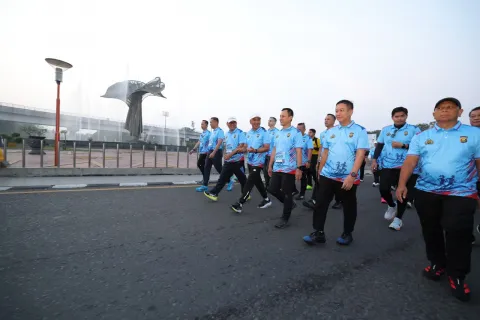 Hari Ini Sumsel Bhayangkara Run 2026 Diikuti 8.035 Pelari, Kapolda dan Forkopimda Tunjukkan Soliditas 