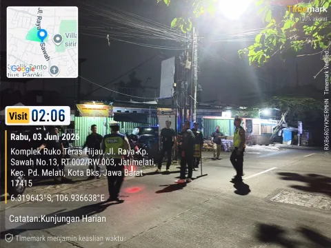 Polisi Sisir Kawasan Rawan Begal di Pondok Melati, Pengendara Diperiksa Satu per Satu