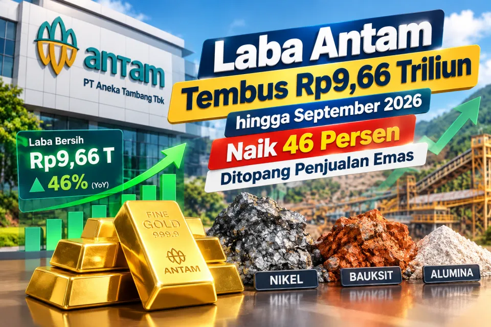 Laba Antam Tembus Rp9,66 Triliun hingga September 2026, Naik 46 Persen Ditopang Penjualan Emas Hari Ini