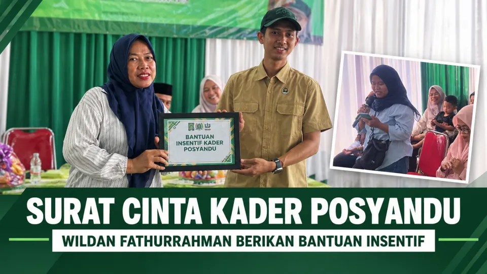 Wildan Fathurrahman Terima “Surat Cinta” dari Kader Posyandu, Berikan Bantuan Insentif