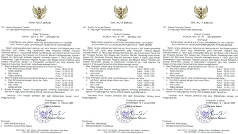 Jam Kerja ASN Kota Bekasi Dipangkas Saat Ramadhan 1447 H, Mampukah Pelayanan Publik Tetap Prima?