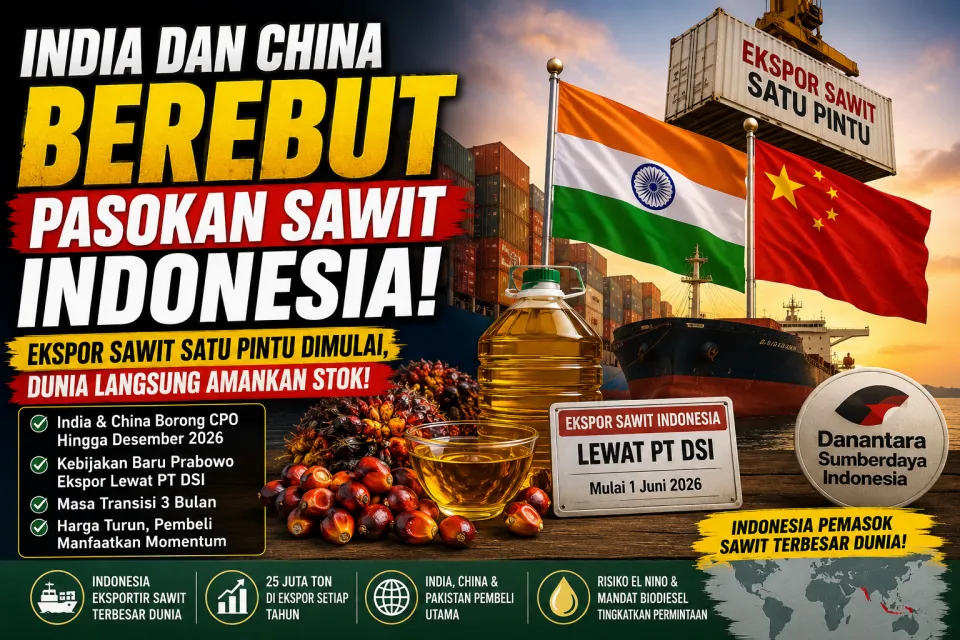 Terungkap Prabowo Ubah Peta Perdagangan Dunia! Fakta India dan China Berebut Pasokan Sawit Indonesia