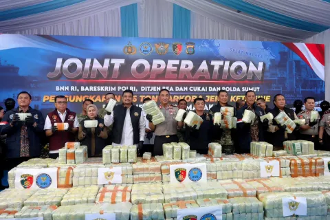Kapolri Ungkap Modus Terbaru Penyelundupan 1,16 Ton Ketamin di Sumut, Kapal Matikan Sinyal Pelacak