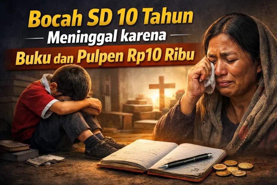 Tak Punya Buku dan Pulpen Rp10 Ribu, Bocah SD di Ngada Meninggal Dunia, Tamparan Keras Dunia Pendidikan Kita