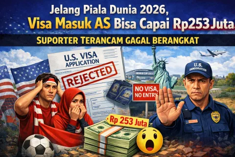 Jelang Piala Dunia 2026, Visa Masuk AS Bisa Capai Rp253 Juta! Suporter Terancam Gagal Berangkat