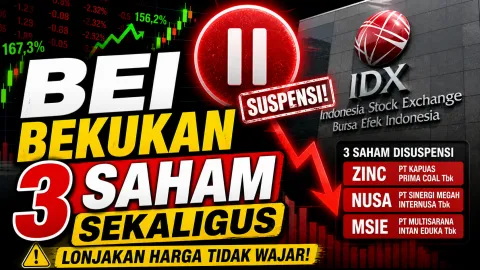 BREAKING: BEI Bekukan 3 Saham Sekaligus! Lonjakan Tak Wajar MSIE Jadi Pemicu, Investor Diminta Waspada