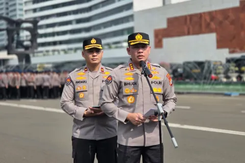 6.675 Personel Gabungan Amankan Aksi Mahasiswa di DPR, Monas hingga Bundaran HI