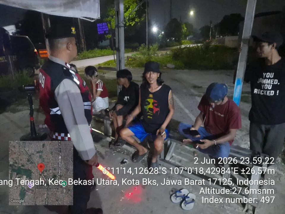 Polsek Bekasi Utara Tingkatkan Patroli dan Razia Malam, Antisipasi Tawuran hingga Curanmor