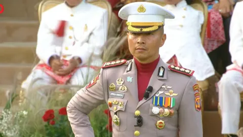 Terbaru Sosok Kombes Jerrold Danup, Penurunan Bendera HUT RI ke-81 di Istana