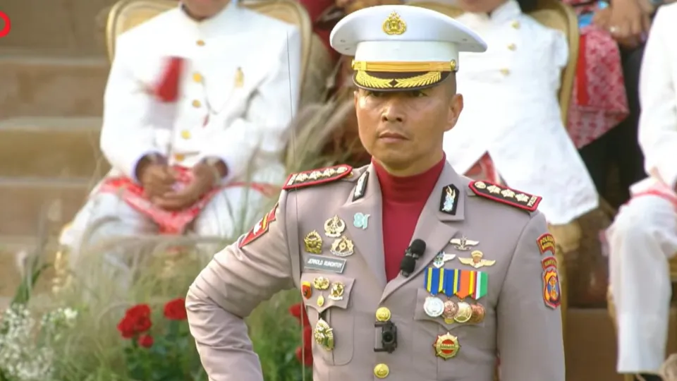 Terbaru Sosok Kombes Jerrold Danup, Penurunan Bendera HUT RI ke-81 di Istana